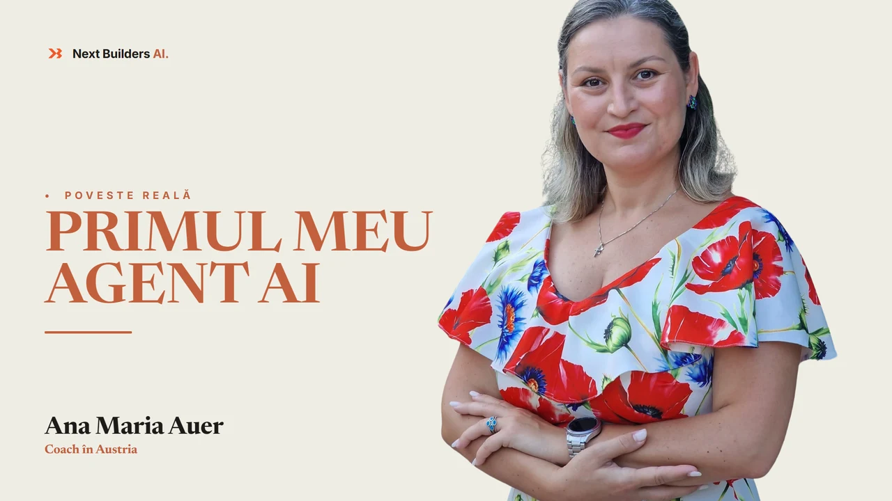 Cadru din interviul video cu Ana Maria Auer