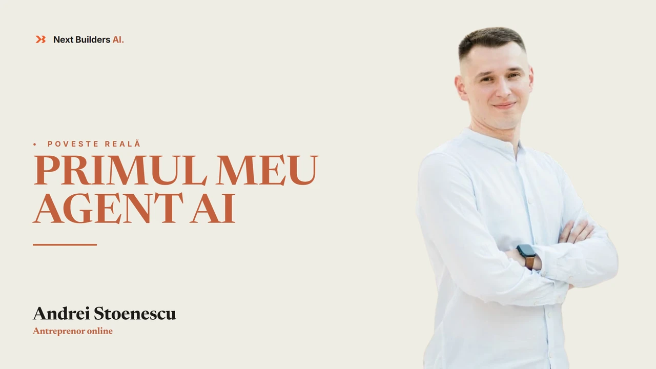 Cadru din interviul video cu Andrei Stoenescu