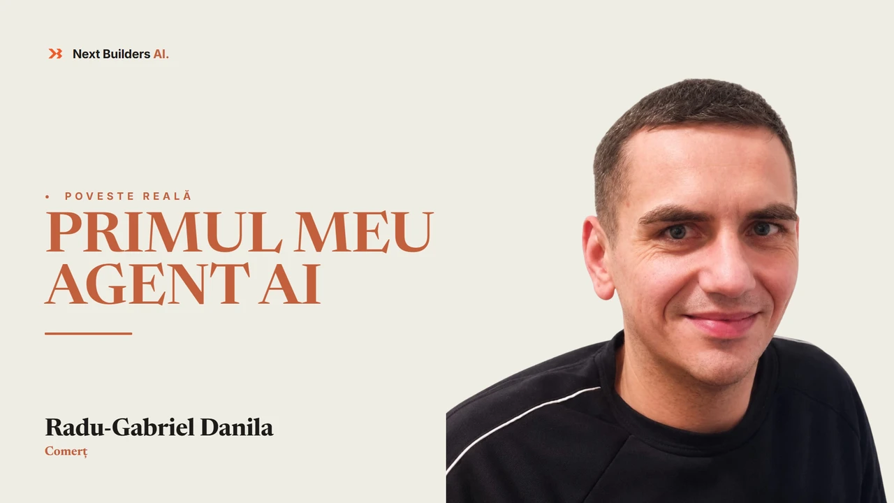 Cadru din interviul video cu Radu-Gabriel Dănilă