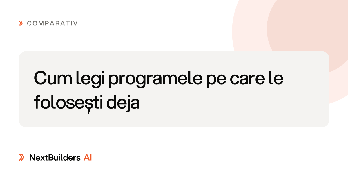 Cum legi programele pe care le folosești deja
