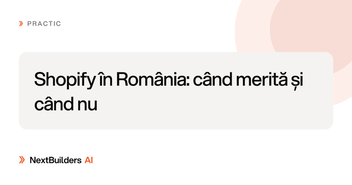Shopify în România: când merită și când nu